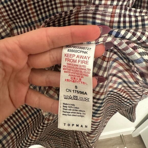 Top Man Flannel Button Up - Picture 6 of 7